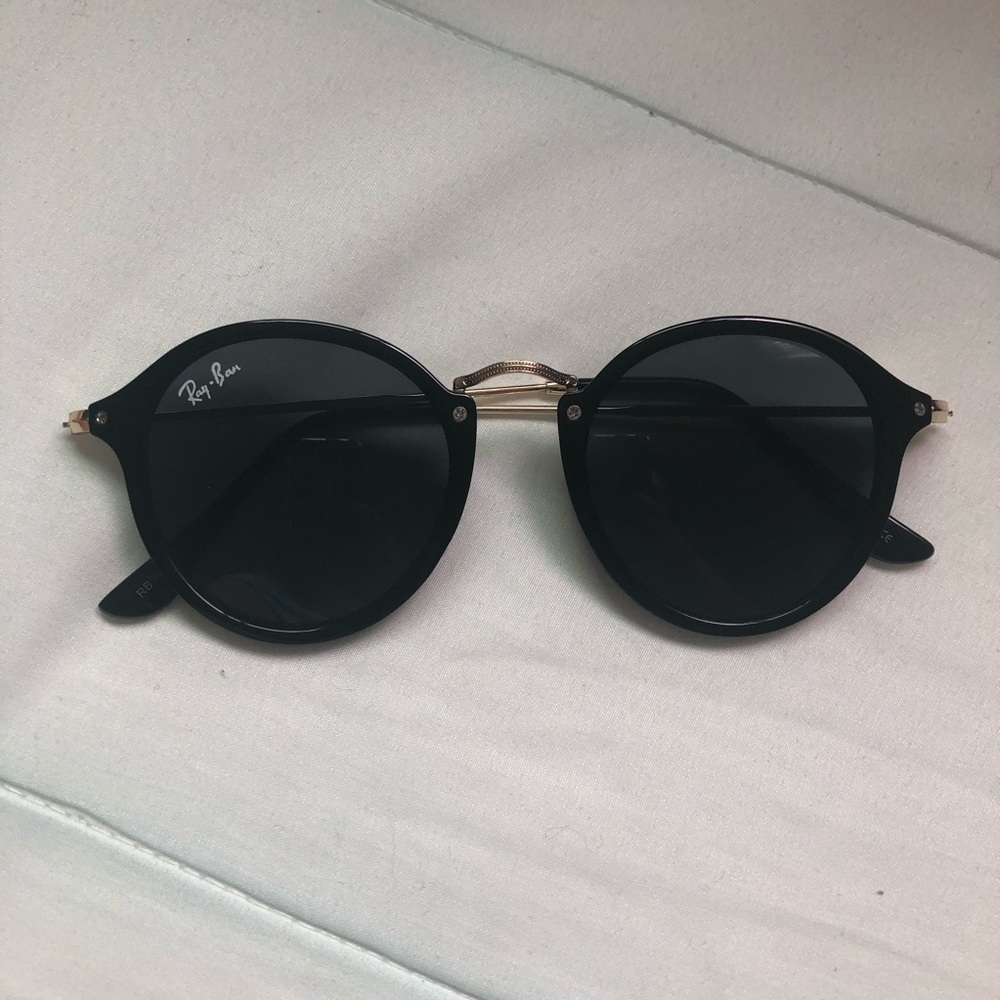 Ray Ban Fleck Black/Gold Sunglasses